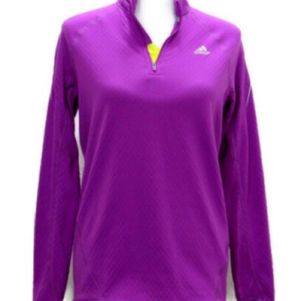 🏃🏻‍♀️adidas running zip up pull over sweatshirt